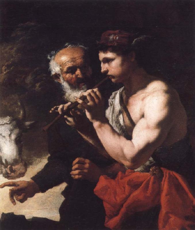 Johann Carl Loth Mercury Piping to Argus oil painting picture